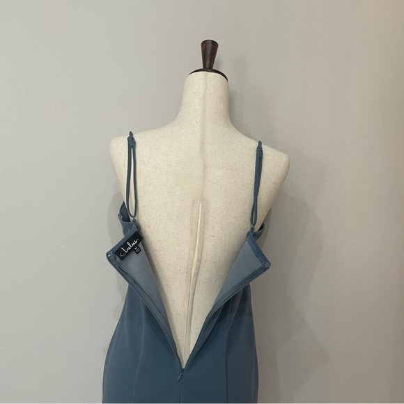 Lulus Rule Breaker Denim Blue Bodycon Mini Dress Size Medium - Picture 8 of 13